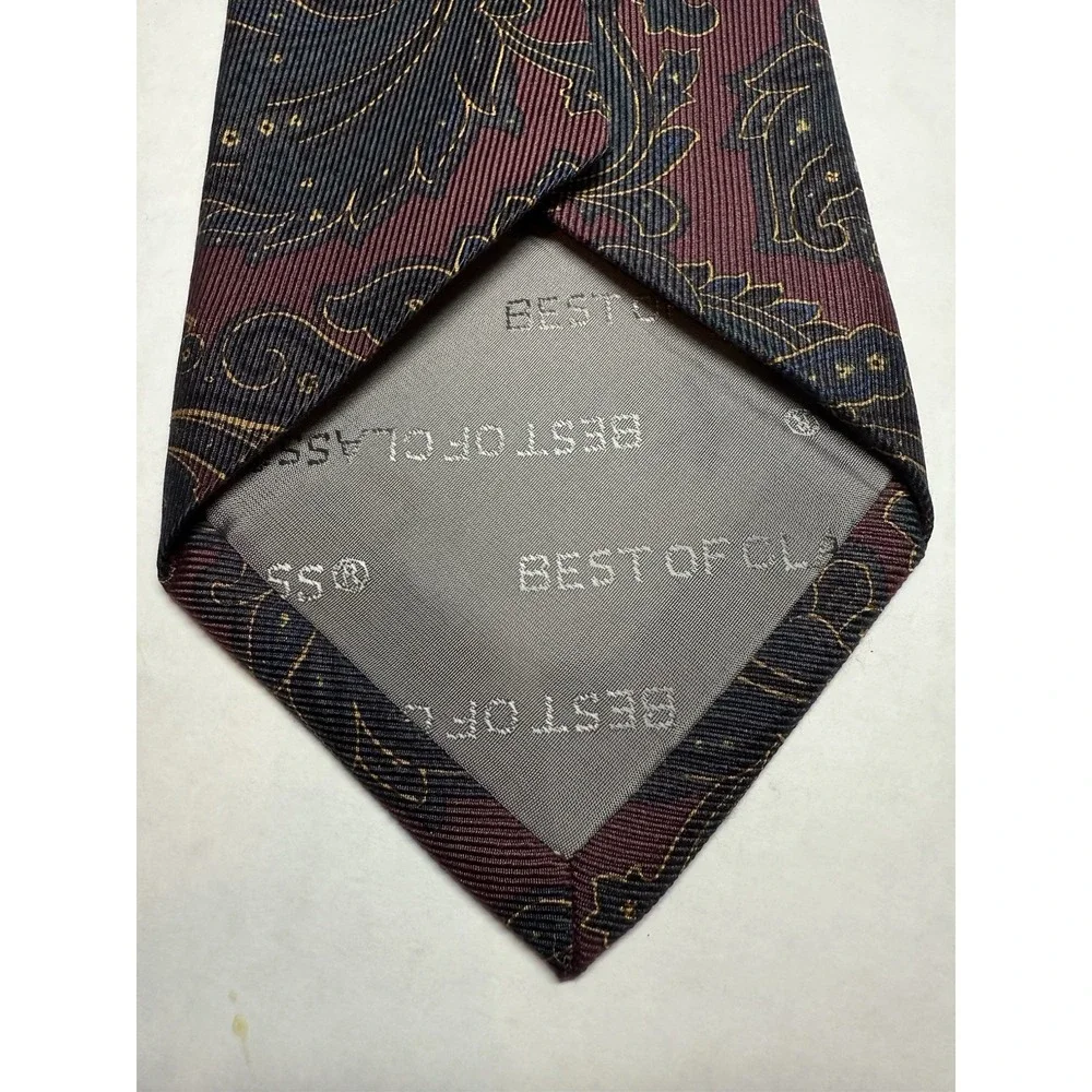VTG Robert Talbott Best of Class Nordstrom Multicolor Paisley‎ Silk Tie USA Made